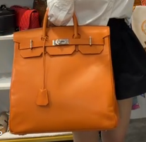 Hermes HAC 40 in Orange Epsom  SYC2234