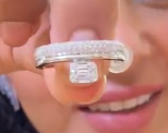 18K Baguette Diamonds and Cluster Pave Ear Cuff HKDXB0945