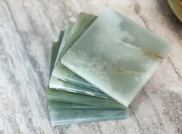 Green Onyx Coasters