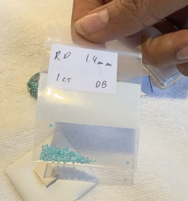 1ct 1.4mm Sugar Dust Paraiba HKDXB0967