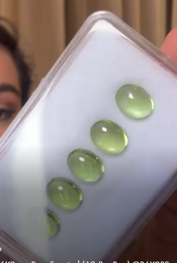 9.65crt Peridot 7X9 Oval Cabs BKK1044