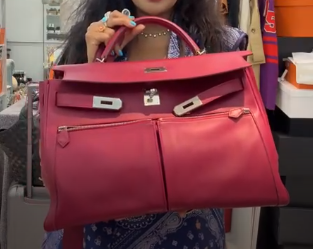 Hermes Lakis Kelly 40 Rubis PHW #M SYC1943