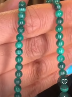 Malachite 4mm 15.5" THAIC0396