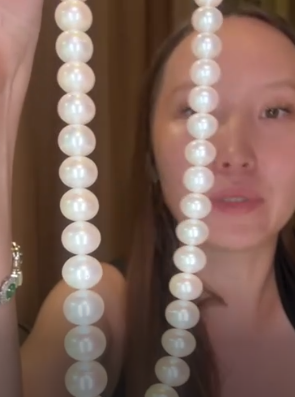 Freshwater White Pearls Graduated #58 THAIC0419