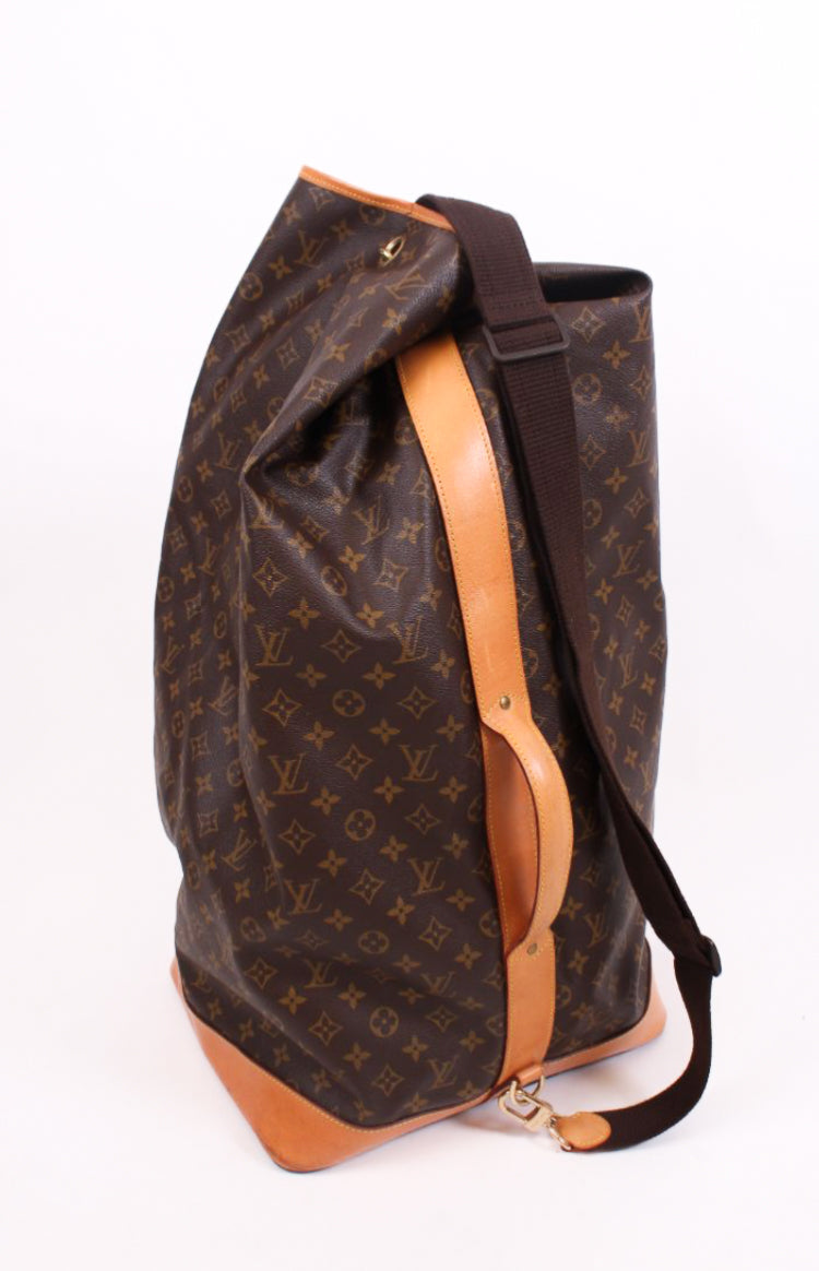 Louis Vuitton Monogram Sac Marin Sailor Travel Bag Brown/ Tan
