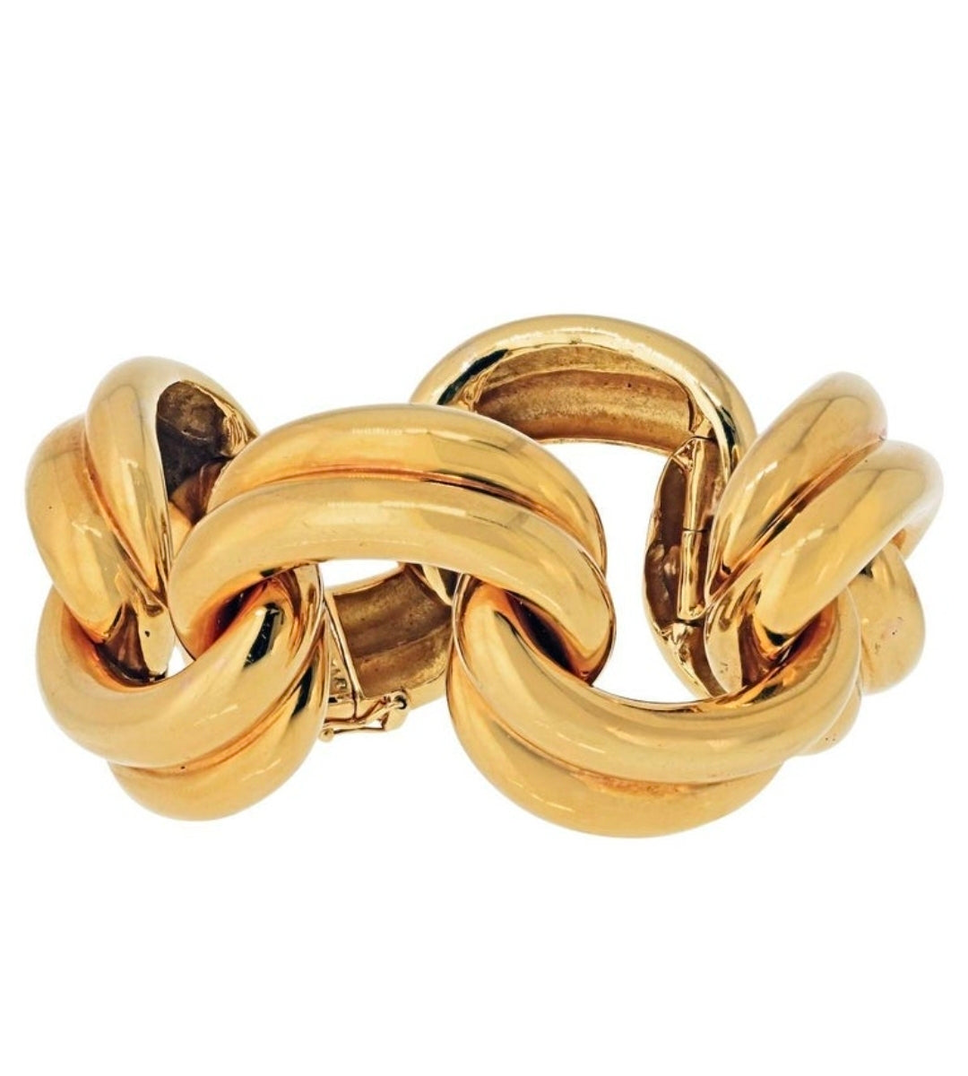 Tiffany & Co. 18K Gold Open Link Drapes Bracelet 1970s ASC6865