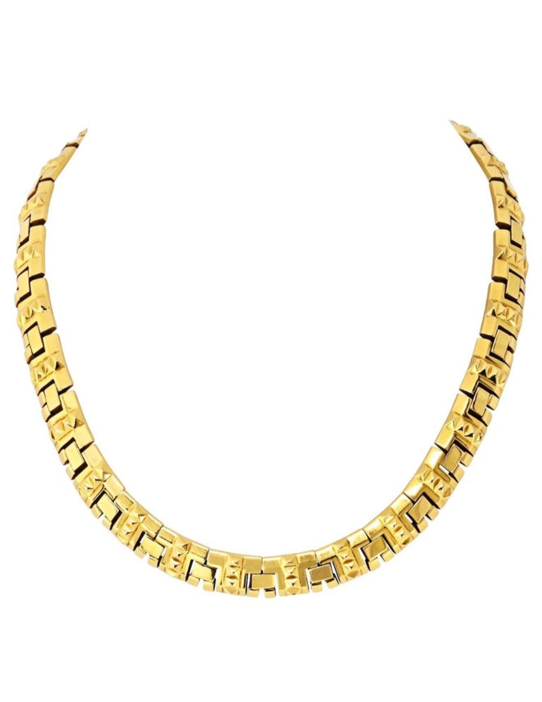 Bulgari 18K Yellow Gold Structural Collar Necklace ASC7031