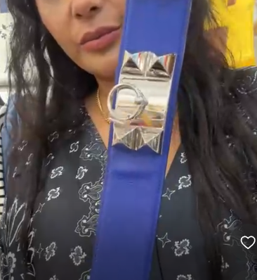 Hermes CDC Belt Blue Electrique 90cm SYC1936