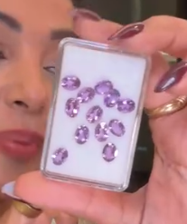 14.13crt Amethyst 6X8mm Oval Facted (12 Pcs Box) AMB6X8OVCT