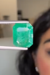 3.11ct Emerald Cut Emerald DXBCD2235