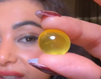 15.00ct Canary Prehnite (rare) THAIC1291