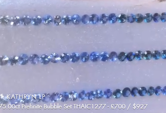 8.16ct Blue Sapphire (Light To Dark) 3 Round (3 Pcs Box) BSP3RDL