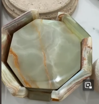 Jade Octagon Coasters