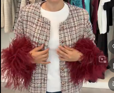 Revel feather tweed jacket TP0932