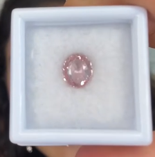 FOR DEBRA Sabrina's 1.33ct Natural Pink IN RING SETTING