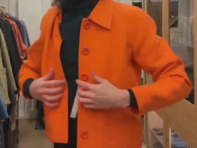 YVES SAINT LAURENT Wool orange tailor sweet  AGC3931