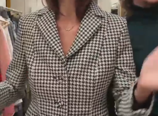 CHRISTIAN DIOR Houndstooth bar suit jacket  AGC3914