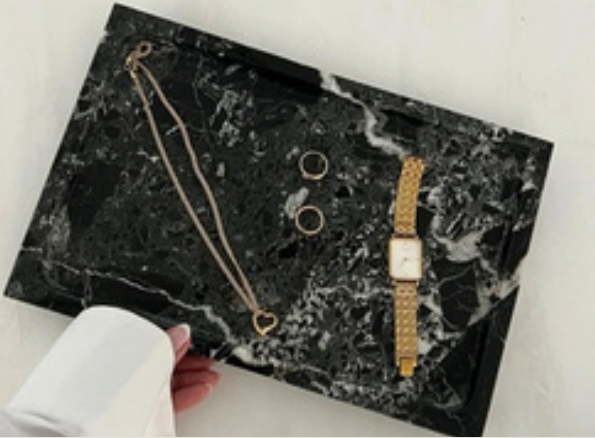 Victor Rectangle Marble Tray