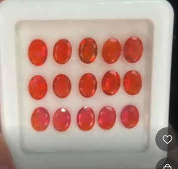 12.00ct Fire Opal Box (price per stone) THAIC0422