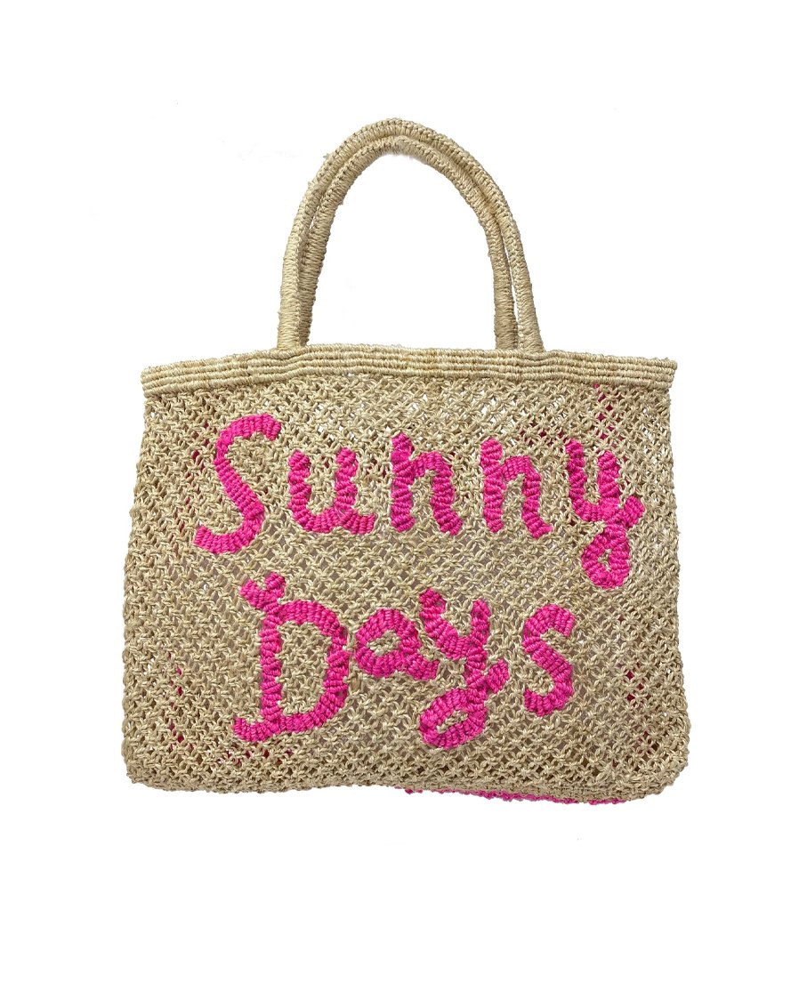 Sunny days - natural pink small totte bag