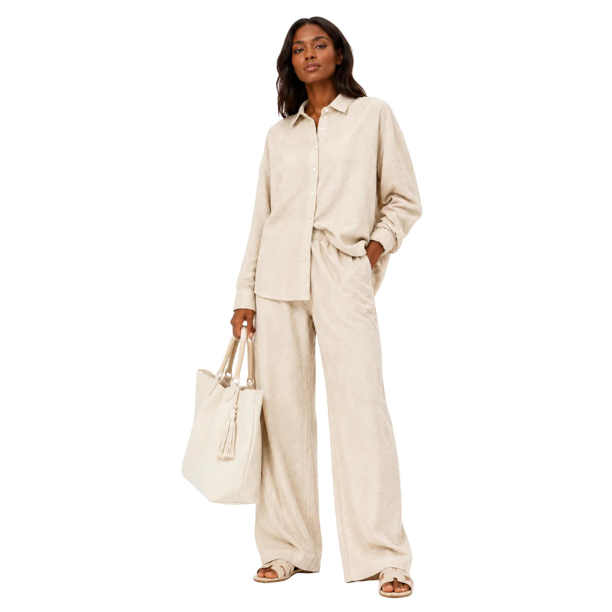 TEXTURED FLOW TWO-PIECE SET  زوج “CLOUD”