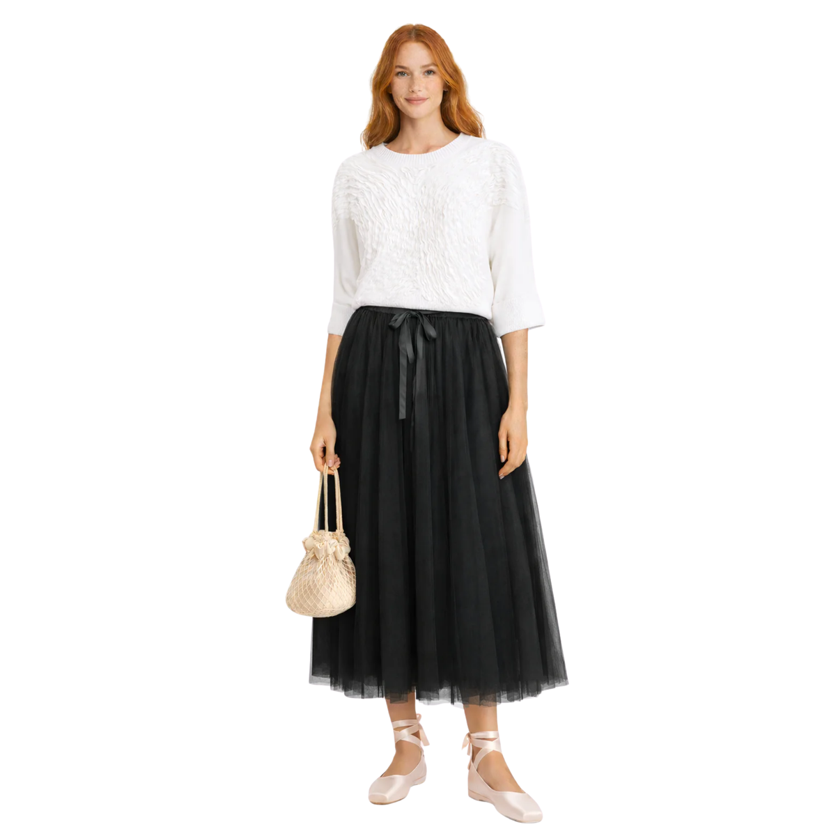 TULLE PLEATED SKIRT (التنورة) “PRECIOUS”