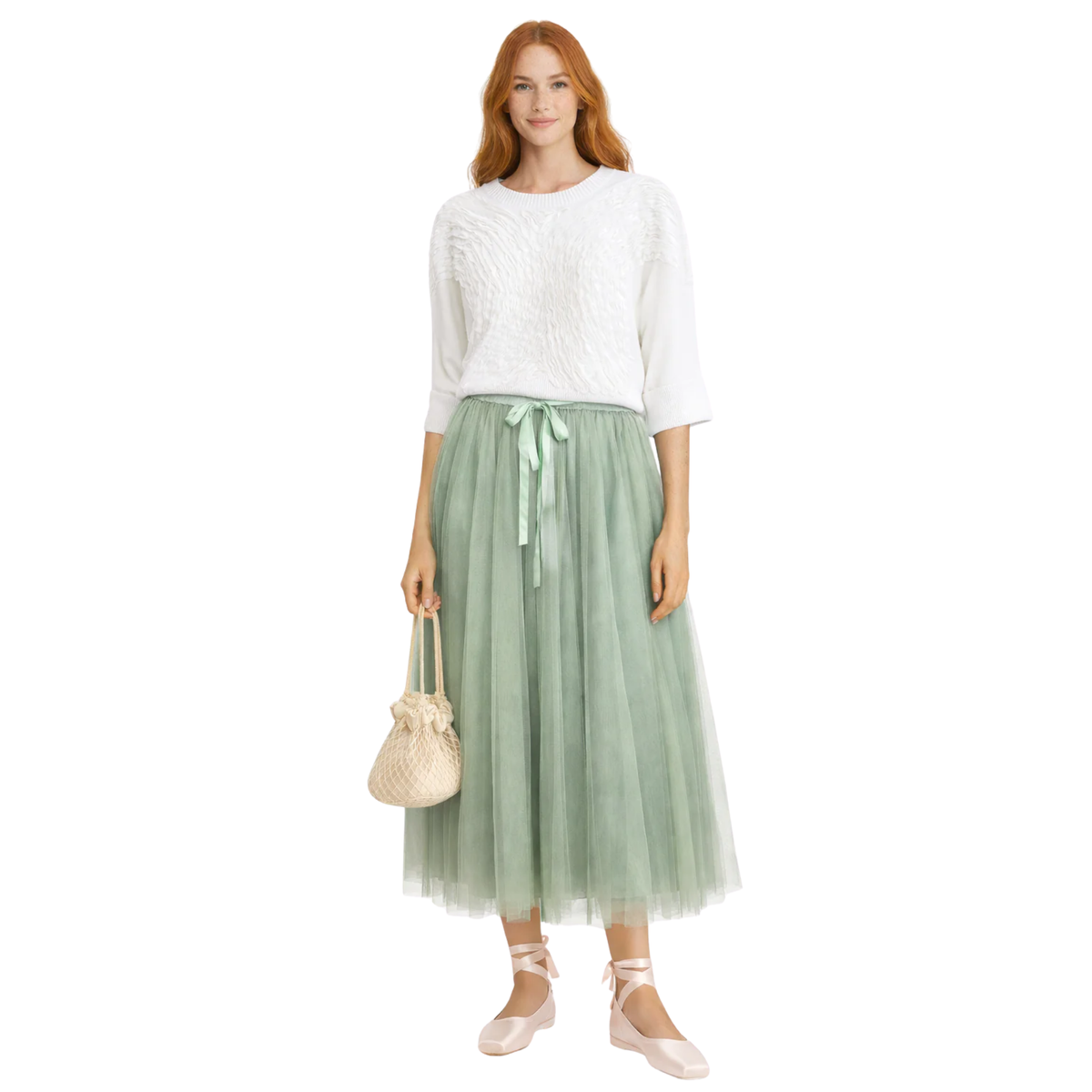 TULLE PLEATED SKIRT (التنورة) “PRECIOUS”