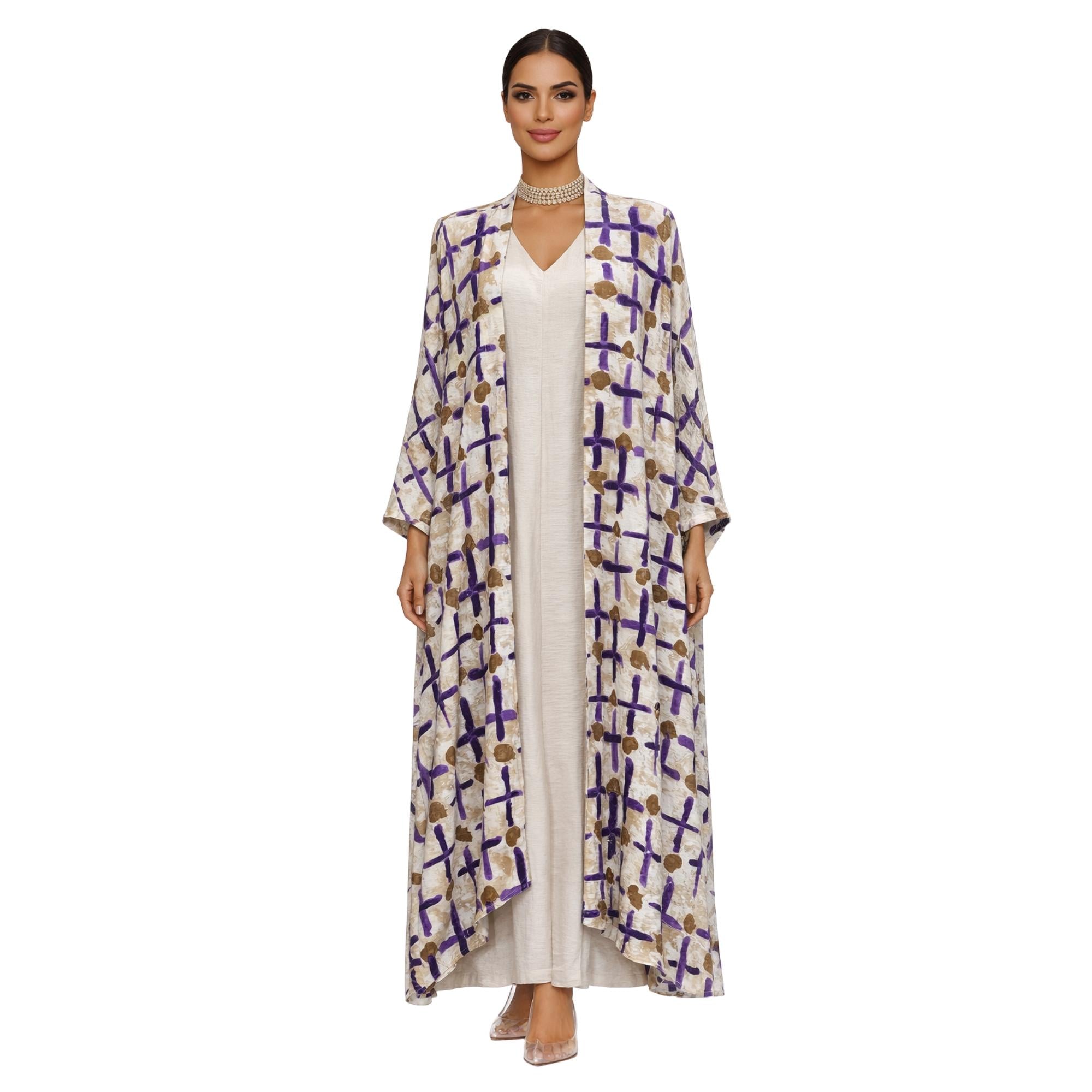 TWO-PIECE PRINTED SET زوج "NOOR GARDEN”