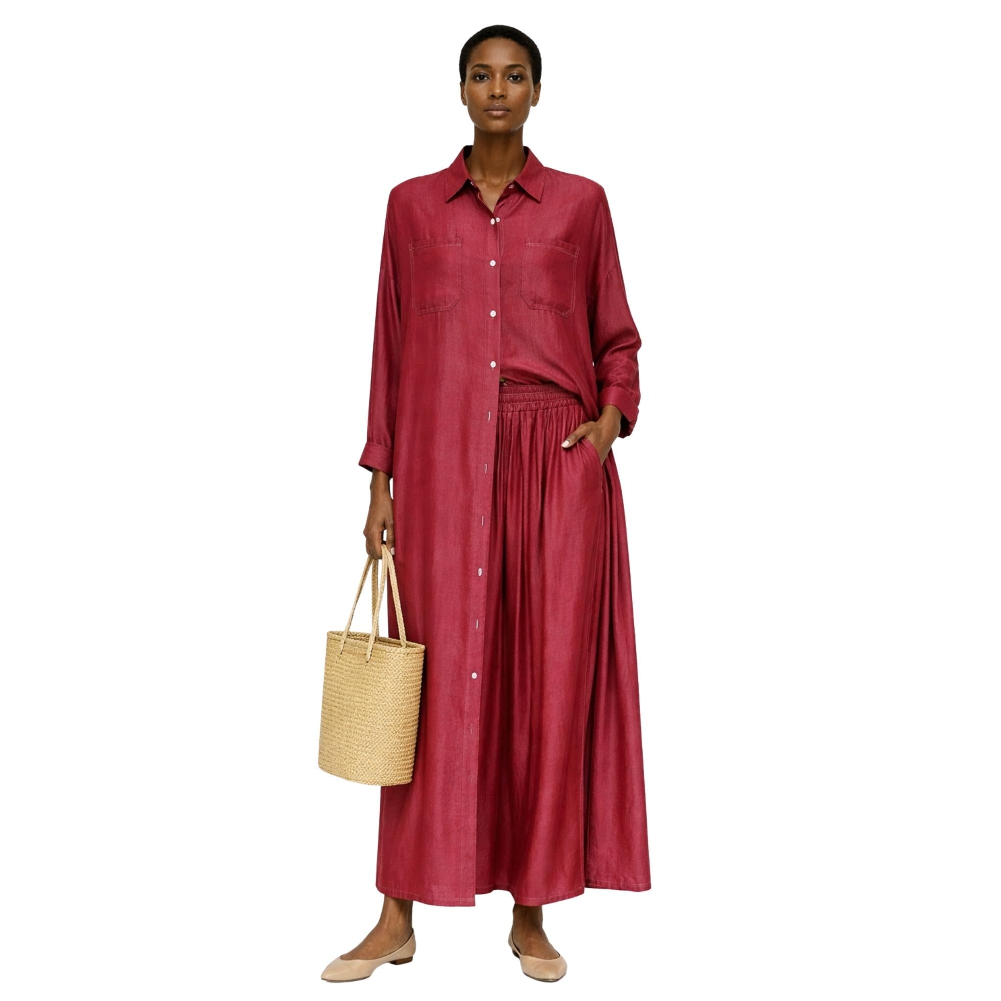 TWO-PIECE SHIRT SET زوج "OASIS HARMONY"