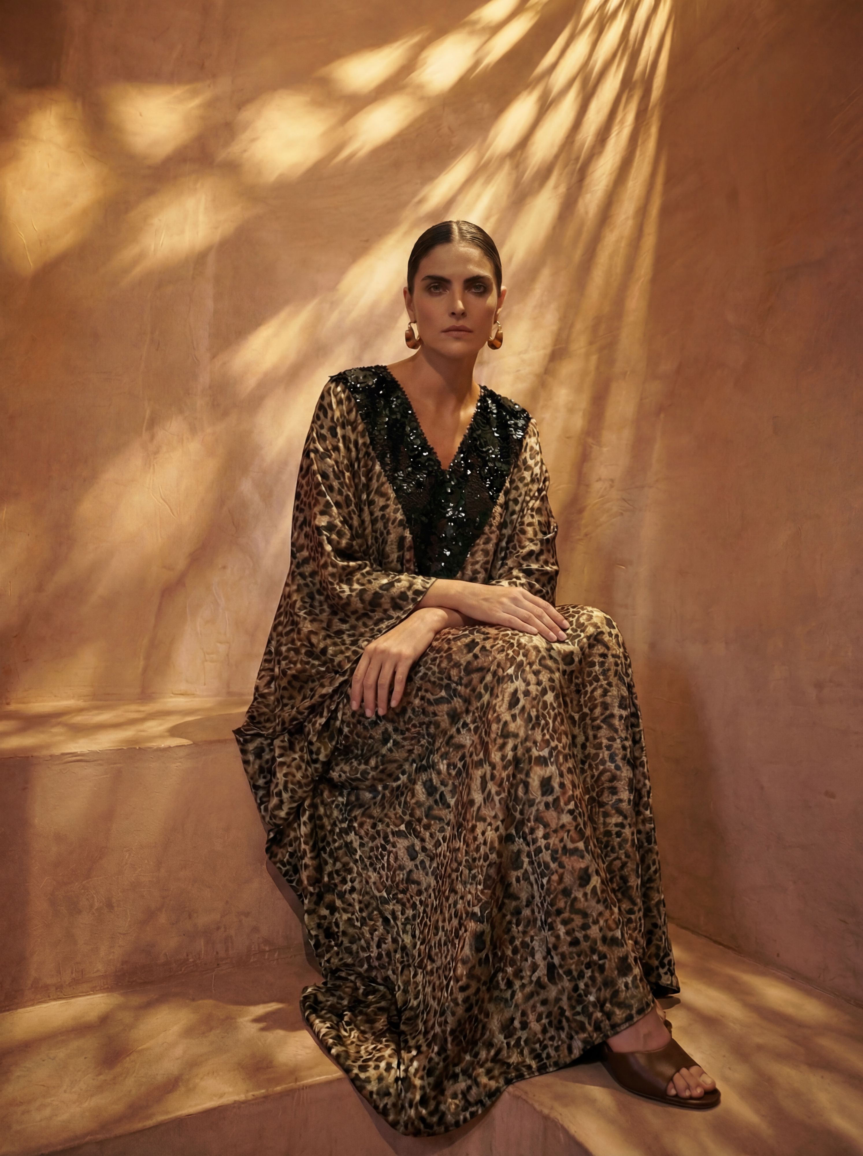 HER KAFTAN ANIMAL PRINT SIZE OS ASC7056