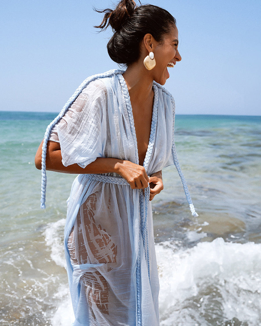 Tunic Soleya Blue Lagoon Maxi Dress