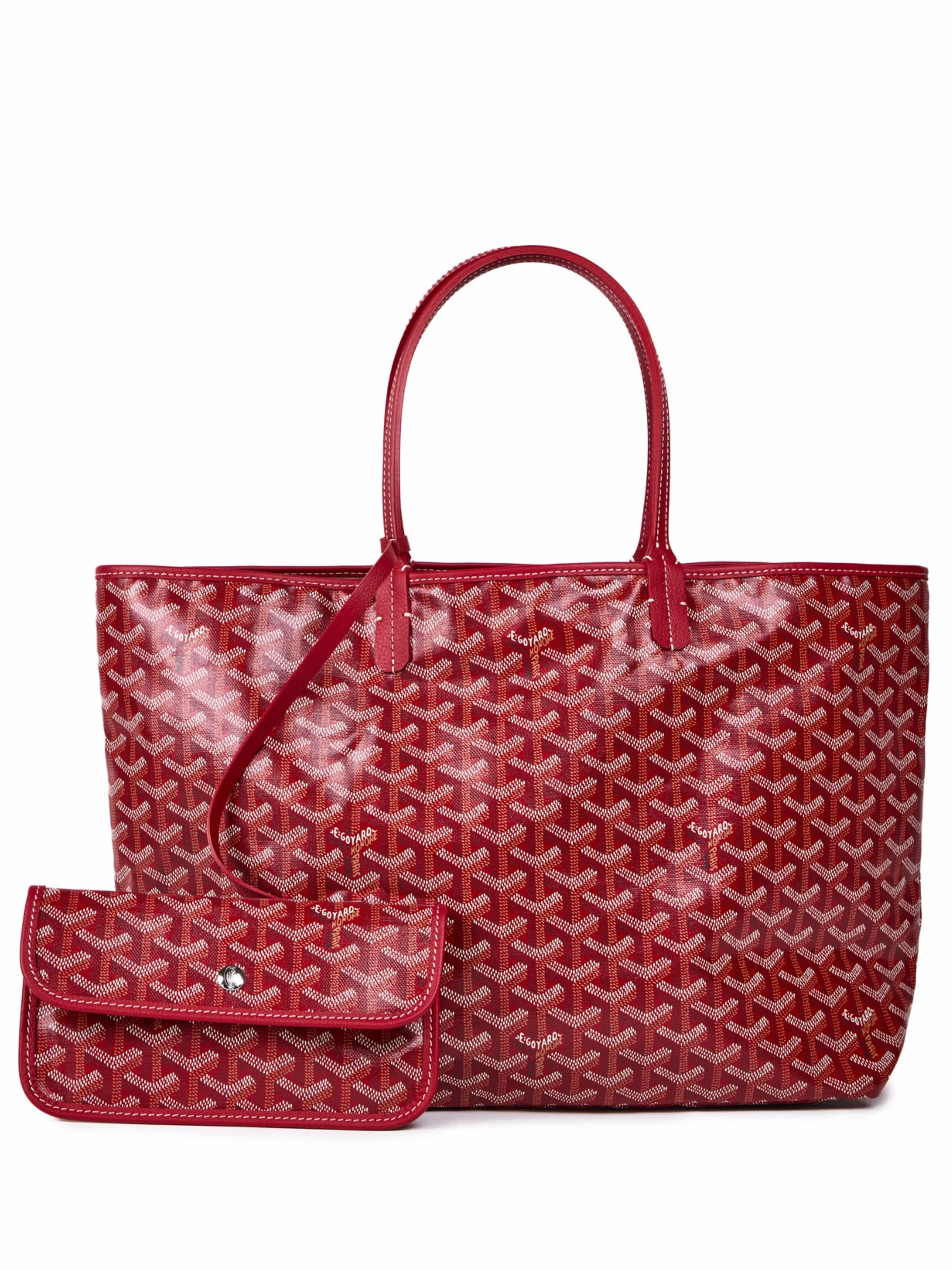 GOYARD Saint Louis PM Bag in Red