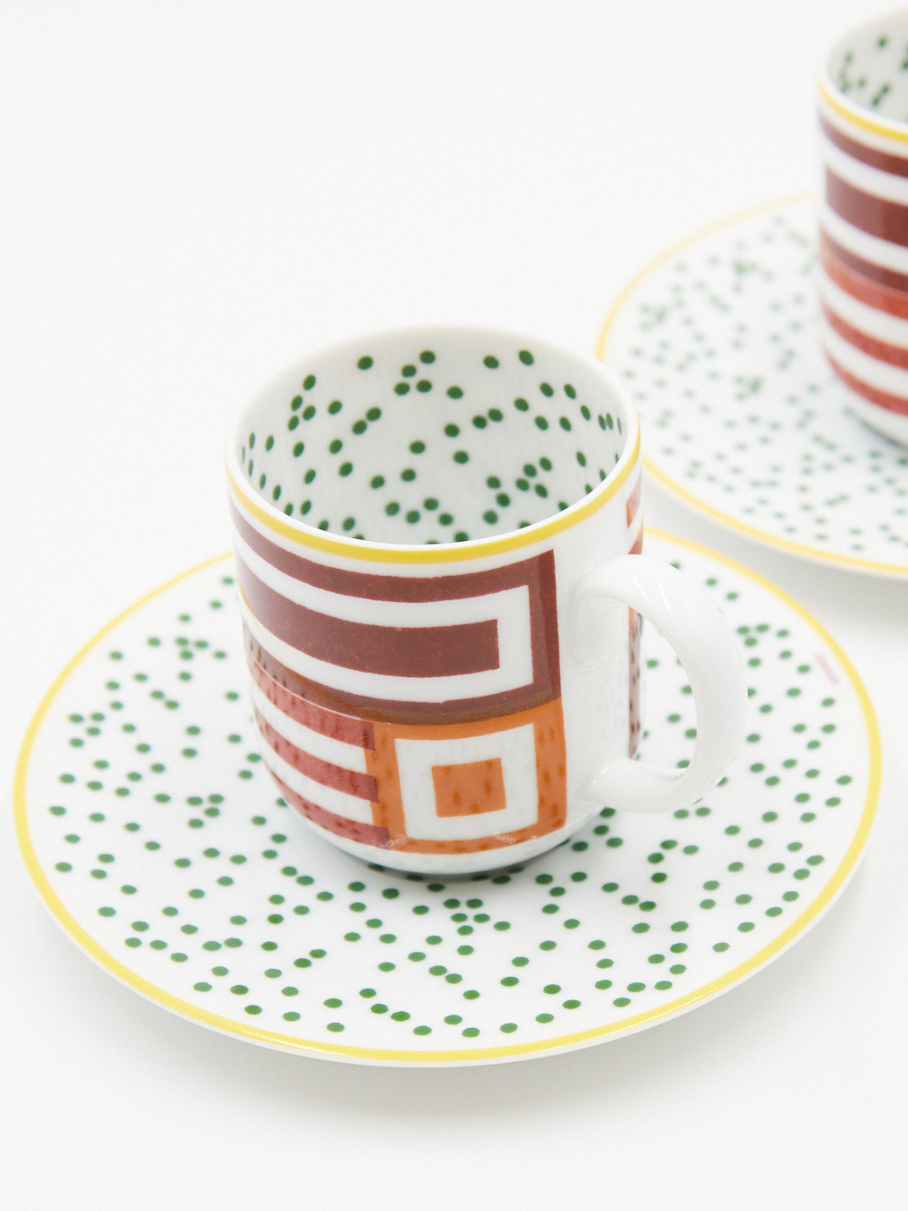 HERMÈS Hippomobile Coffee Cups and Saucers