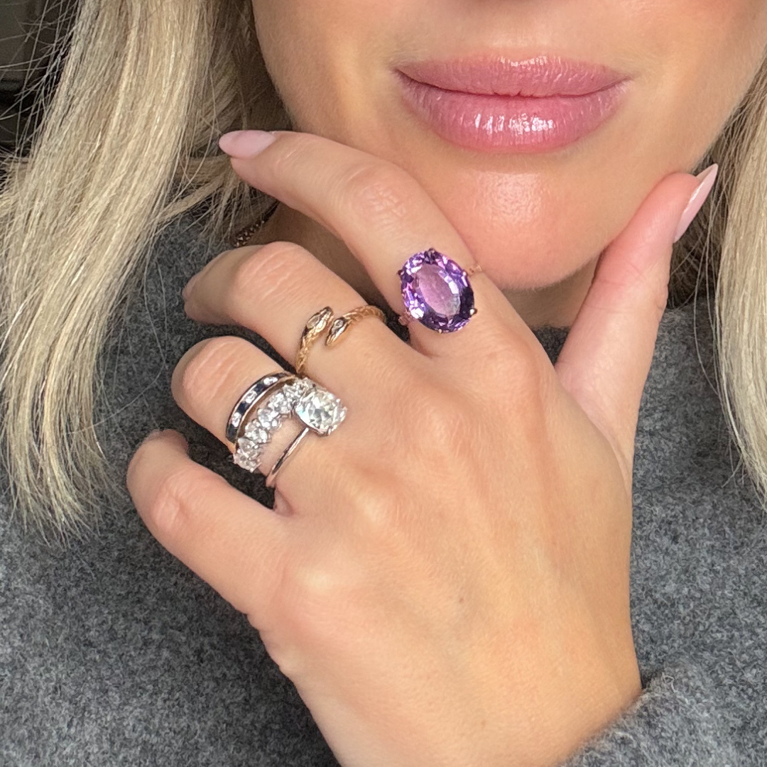 9ct Gold Diamond and Sapphire Eternity Ring