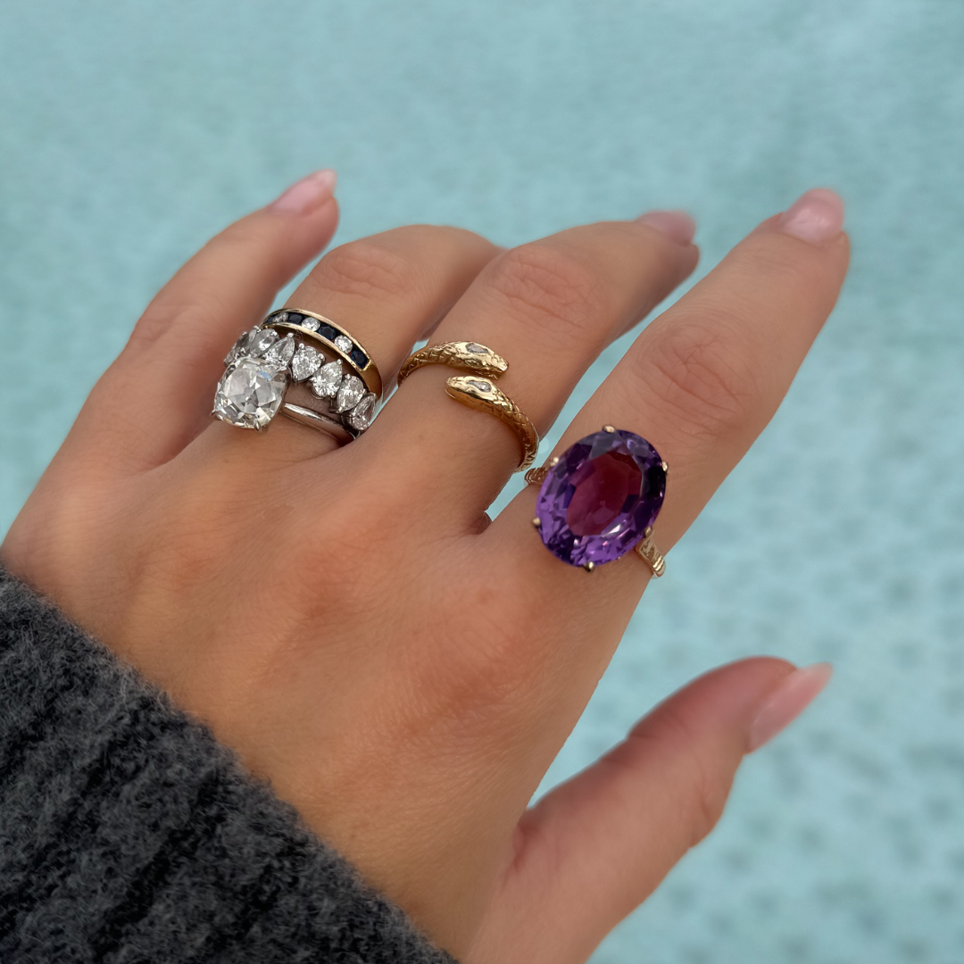 9ct Gold Diamond and Sapphire Eternity Ring