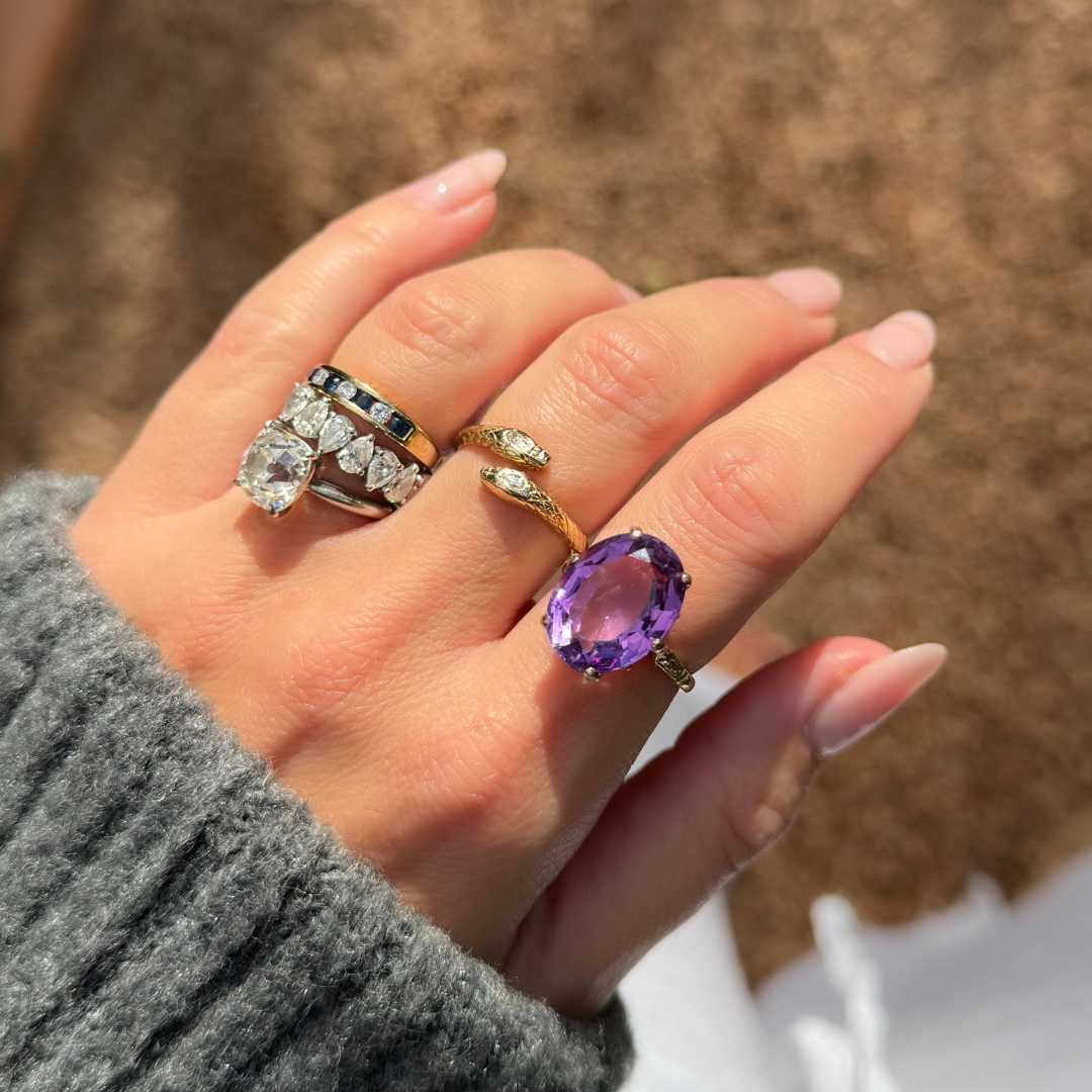 9ct Gold Diamond and Sapphire Eternity Ring