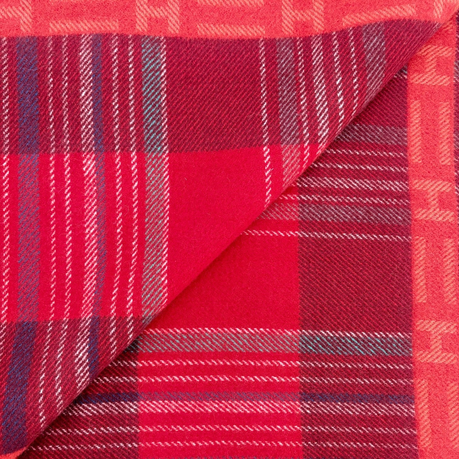 Hermes Red Wool Lana Wolle Blanket
