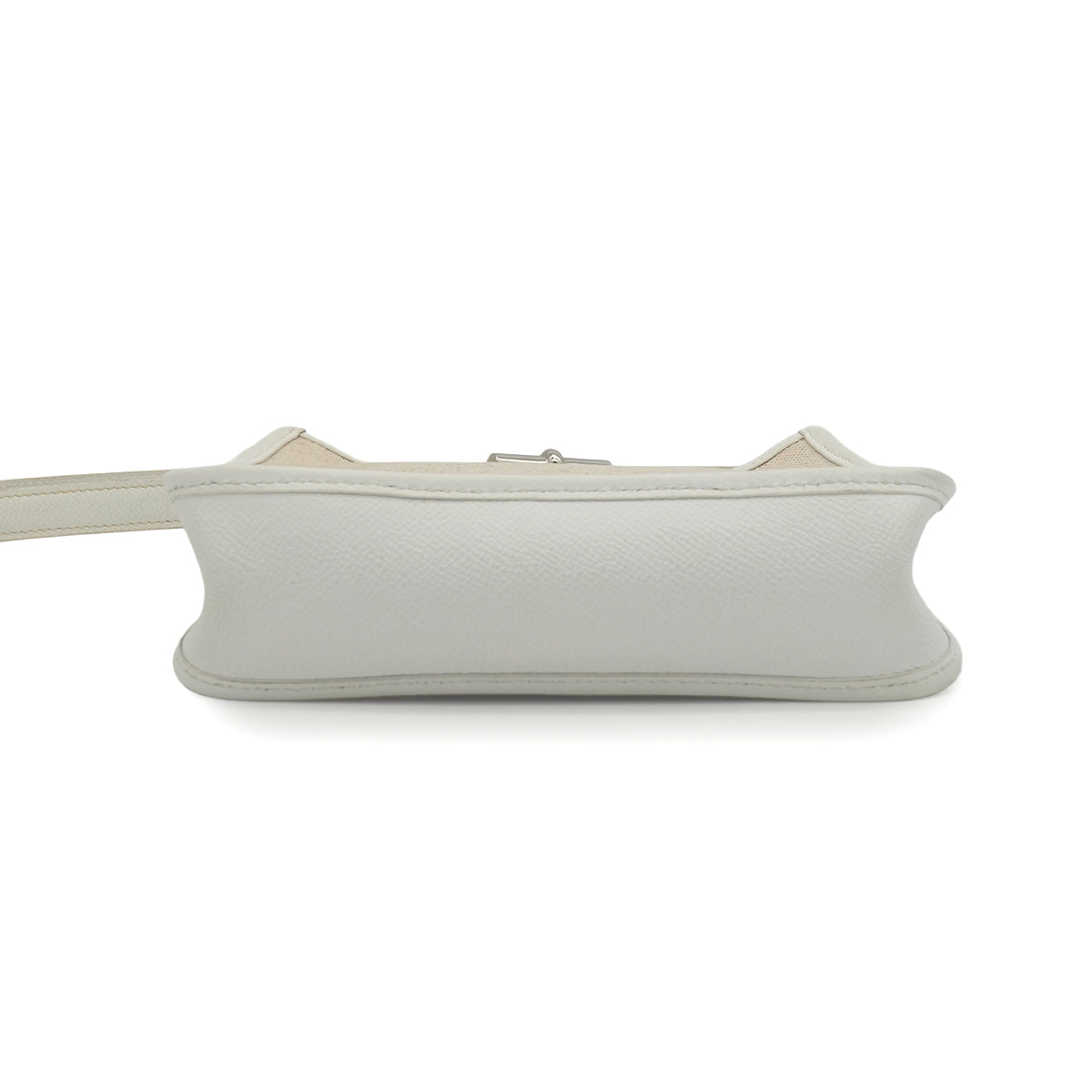 HERMES VESPA TPM WHITE TOILE H VEAU EPSOM SHOULDER BAG 2004 SQUARE H PALLADIUM HARDWARE 90343014