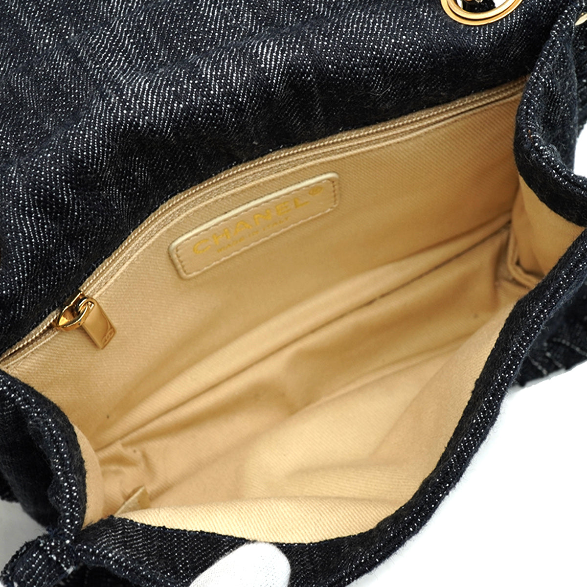 VINTAGE CHANEL 2.55 COCO NIGHT FLIGHT CHAIN SHOULDER  BAG BLUE DENIM GOLD HARDWARE 90346660