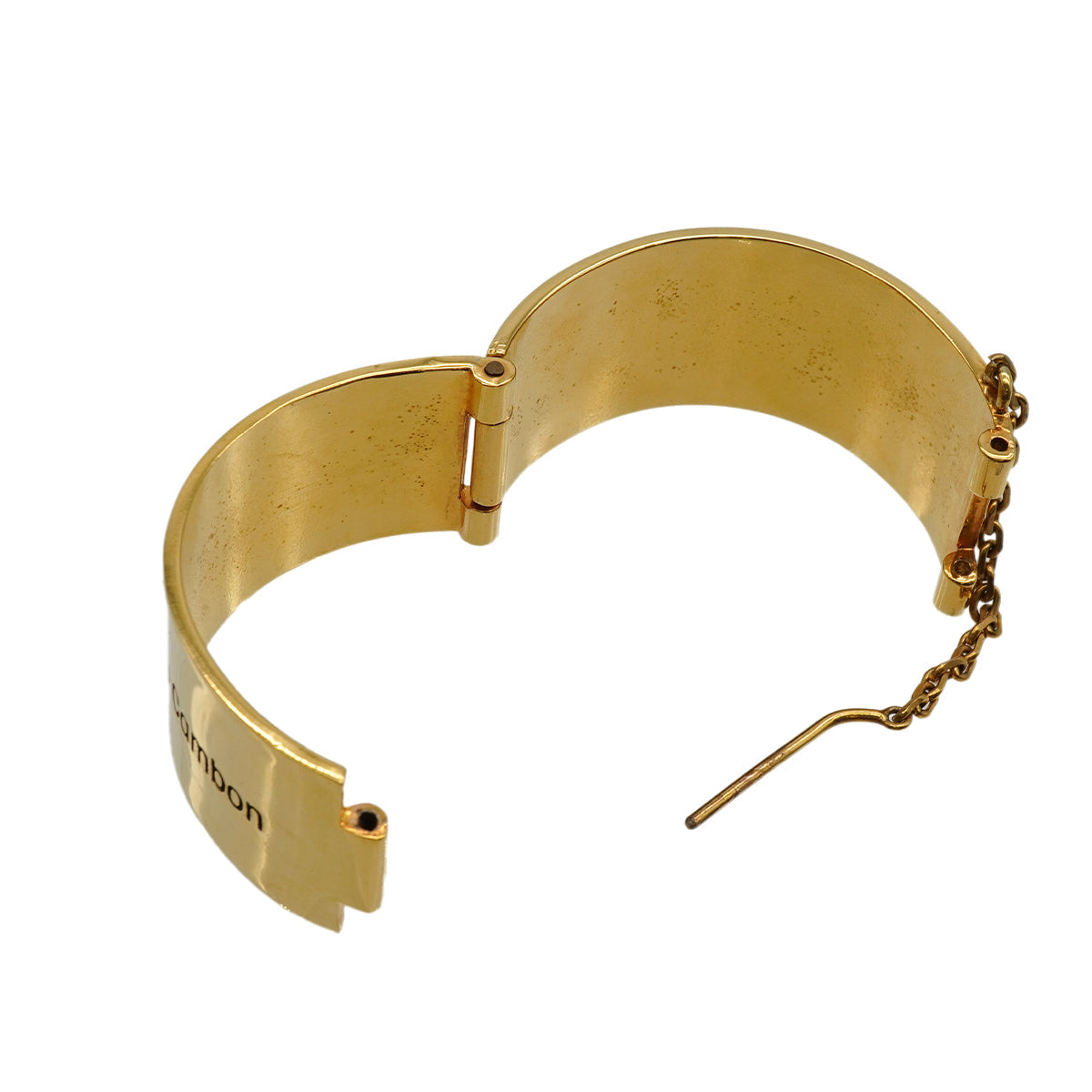 VINTAGE CHANEL BANGLE BRACELET 31 RUE CAMBON  LOGO GOLD ACCESSORY 90347158