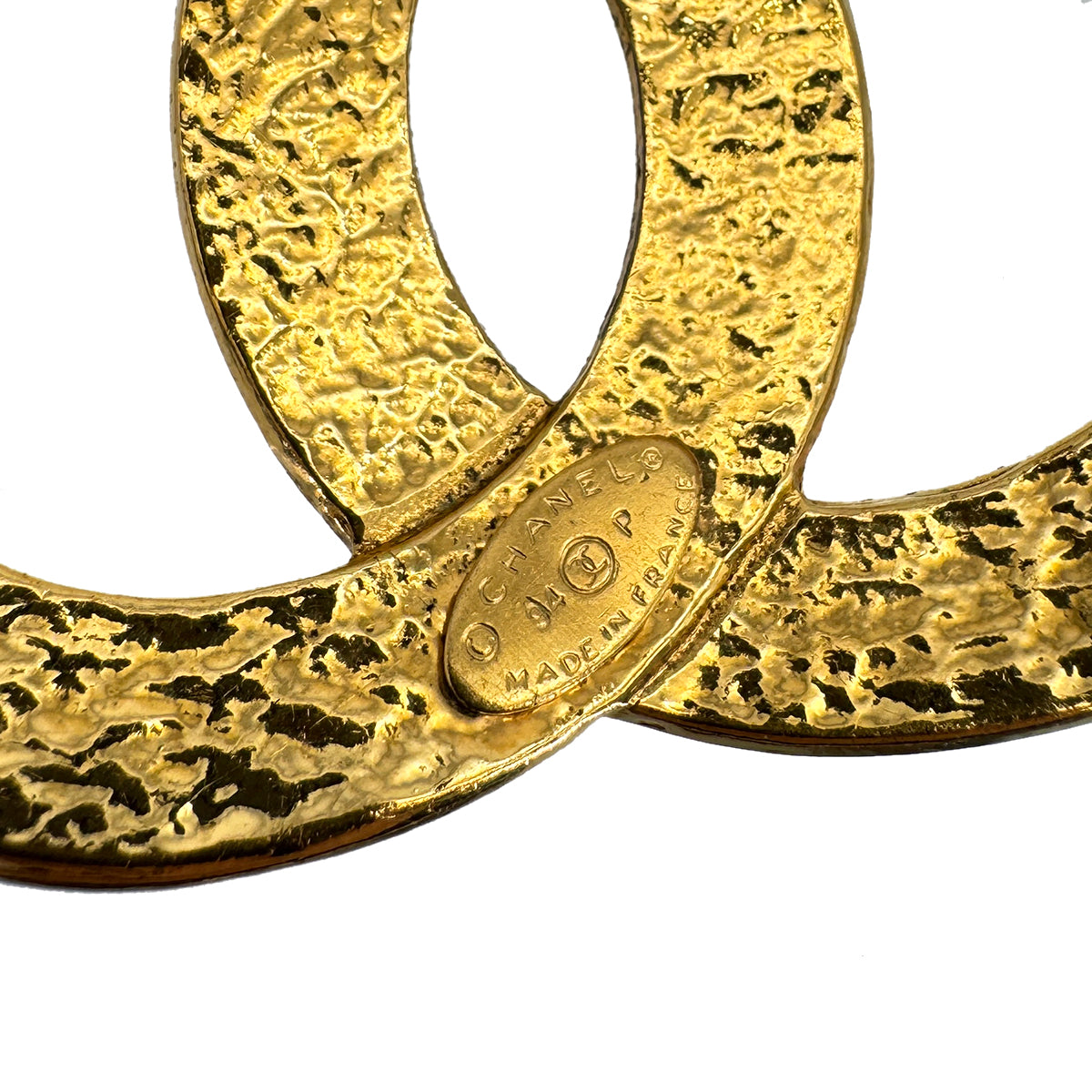 VINTAGE CHANEL BROOCH COCOMARK GOLD ACCESSORY 94P 90319317