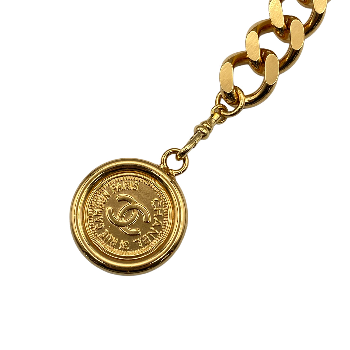 VINTAGE CHANEL CHAIN BELT COIN ACCESSORY 90328028