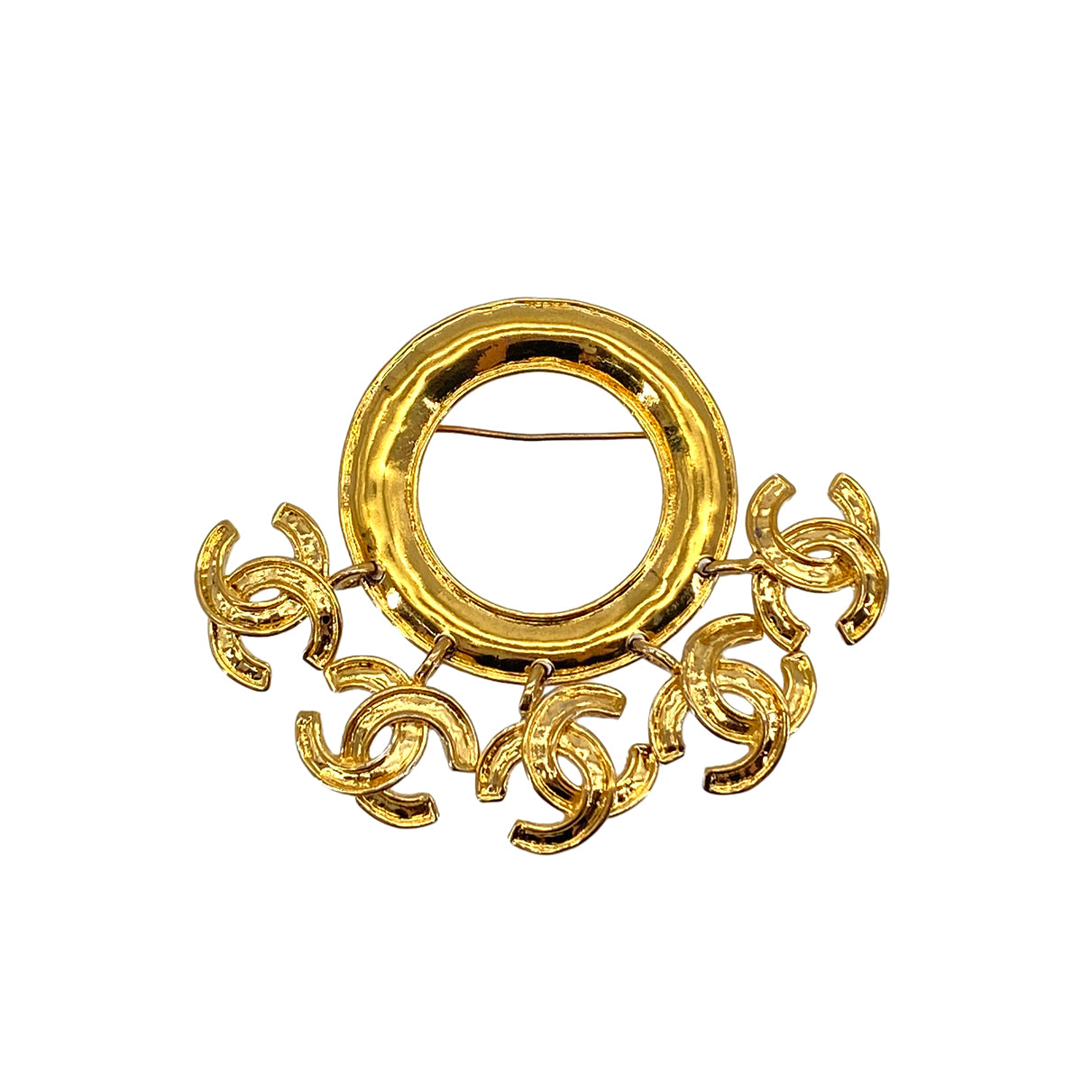 VINTAGE CHANEL COCOMARK BROOCH GOLD ACCESSORY 94P 90326615