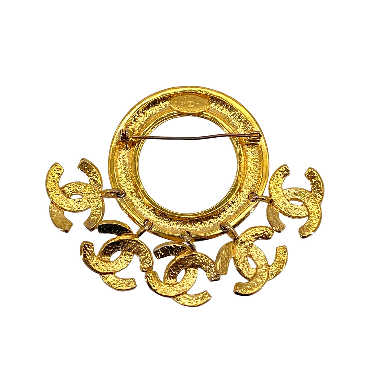 VINTAGE CHANEL COCOMARK BROOCH GOLD ACCESSORY 94P 90326615