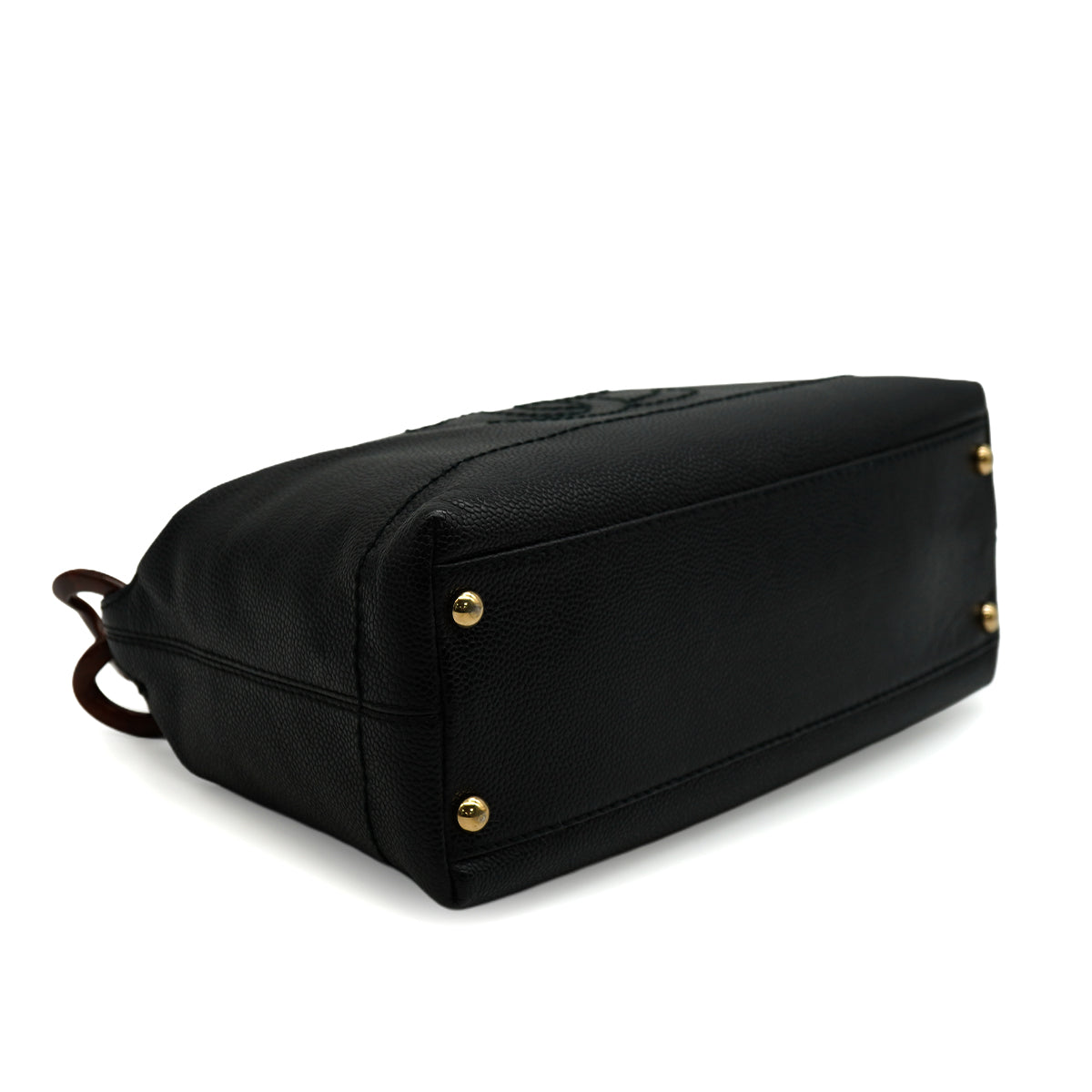 VINTAGE CHANEL COCOMARK SHUOLDER BAG BLACK TORTOISESHELL CAVIAR SKIN PLASTIC HARDWARE 90346124