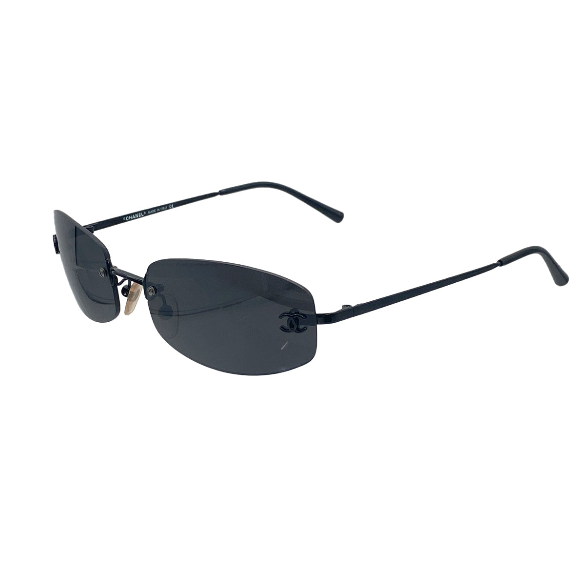 VINTAGE CHANEL COCOMARK SUNGLASSES BLACK EYEWEAR 90321095