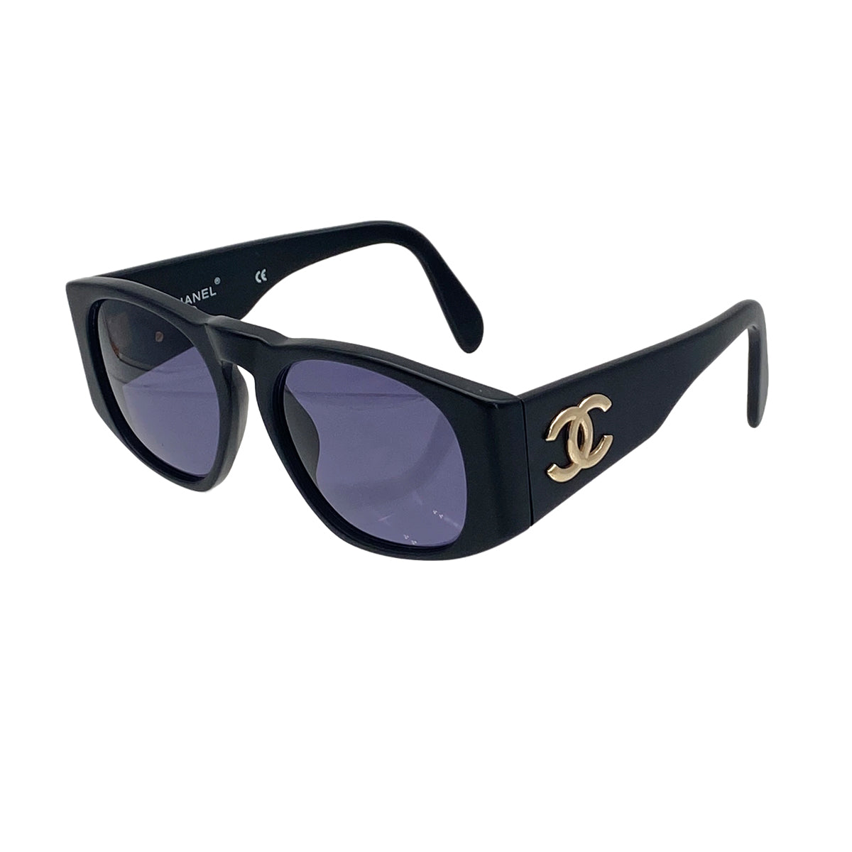 VINTAGE CHANEL COCOMARK SUNGLASSES BLACK EYEWEAR 90325810
