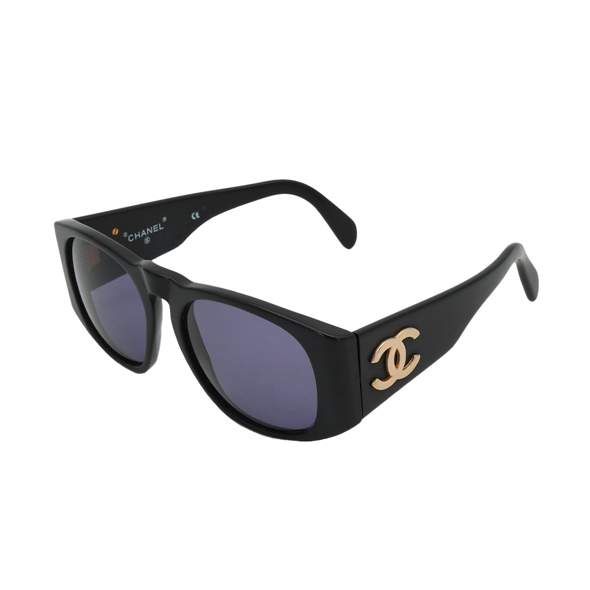 VINTAGE CHANEL COCOMARK SUNGLASSES BLACK EYEWEAR 90335033