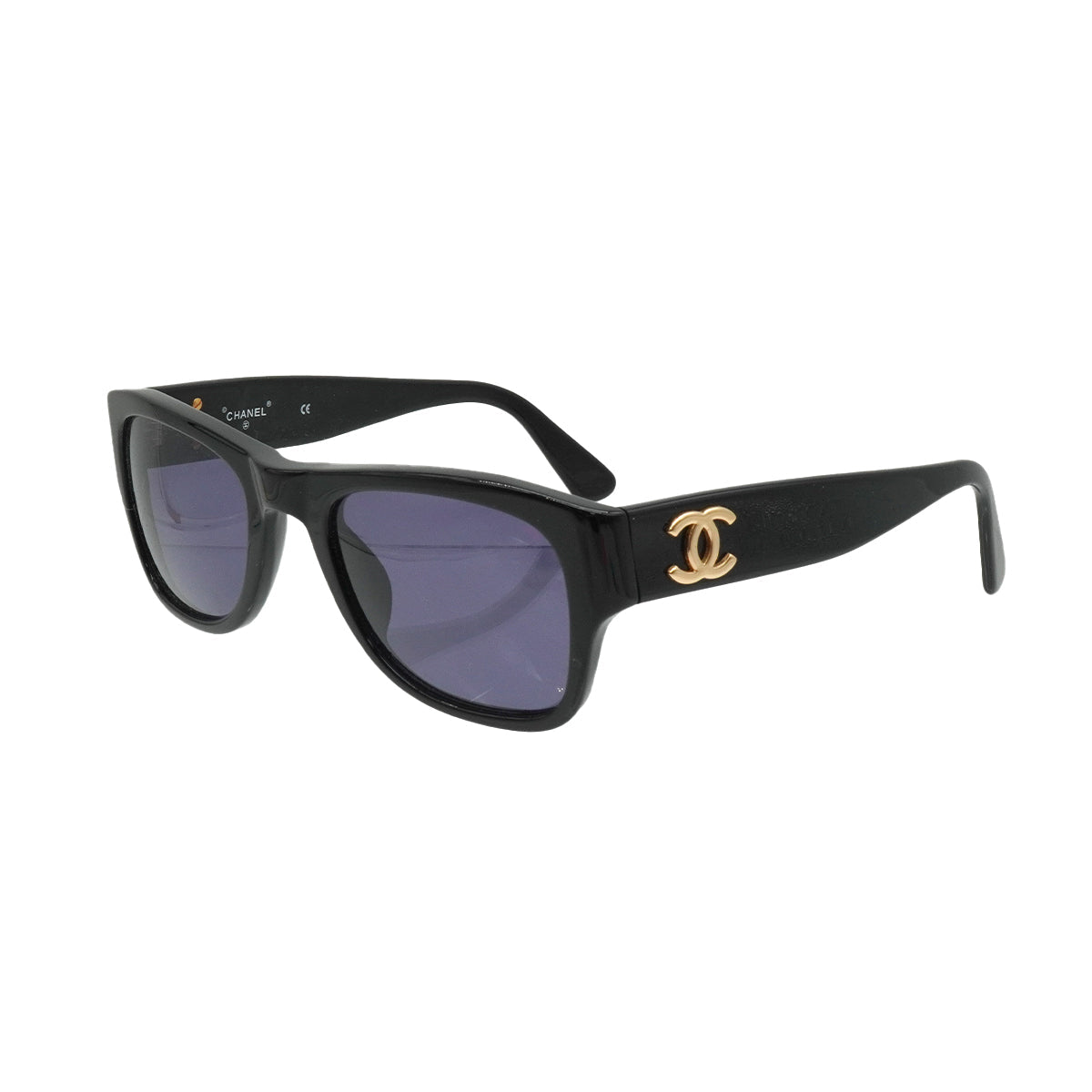 VINTAGE CHANEL COCOMARK SUNGLASSES BLACK EYEWEAR 90338376