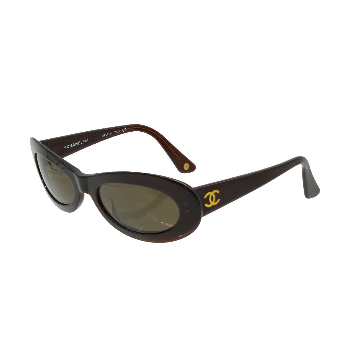 VINTAGE CHANEL COCOMARK SUNGLASSES BROWN EYEWEAR 90338378